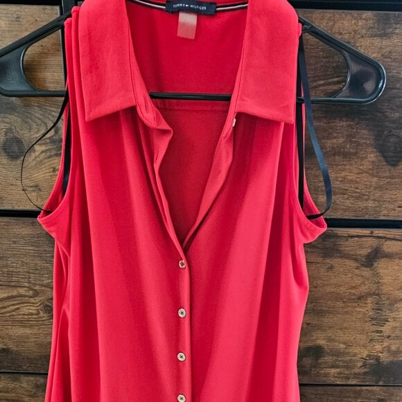 Tommy Hilfiger Button Down Blouse - Picture 2 of 4